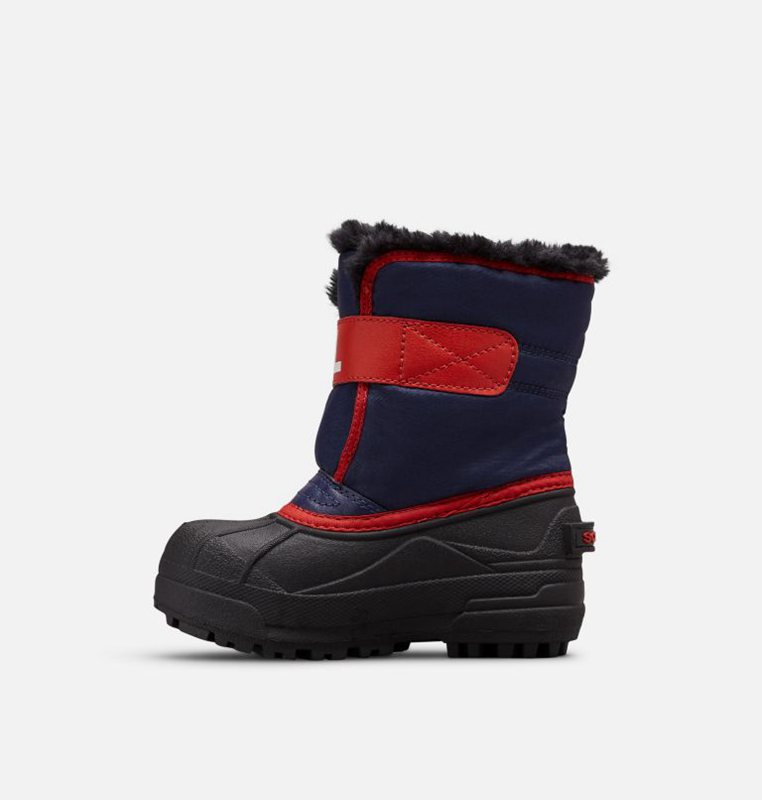 Sorel Childrens Commander™ - Kids Snow Boots Navy/Red - 582103OVY